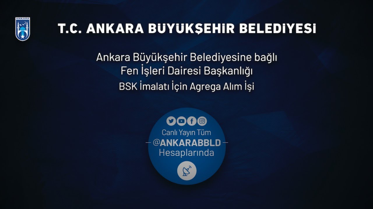 Fen İşleri Dairesi Başkanlığı BSK İmalata İçin Agrega Alım İşi