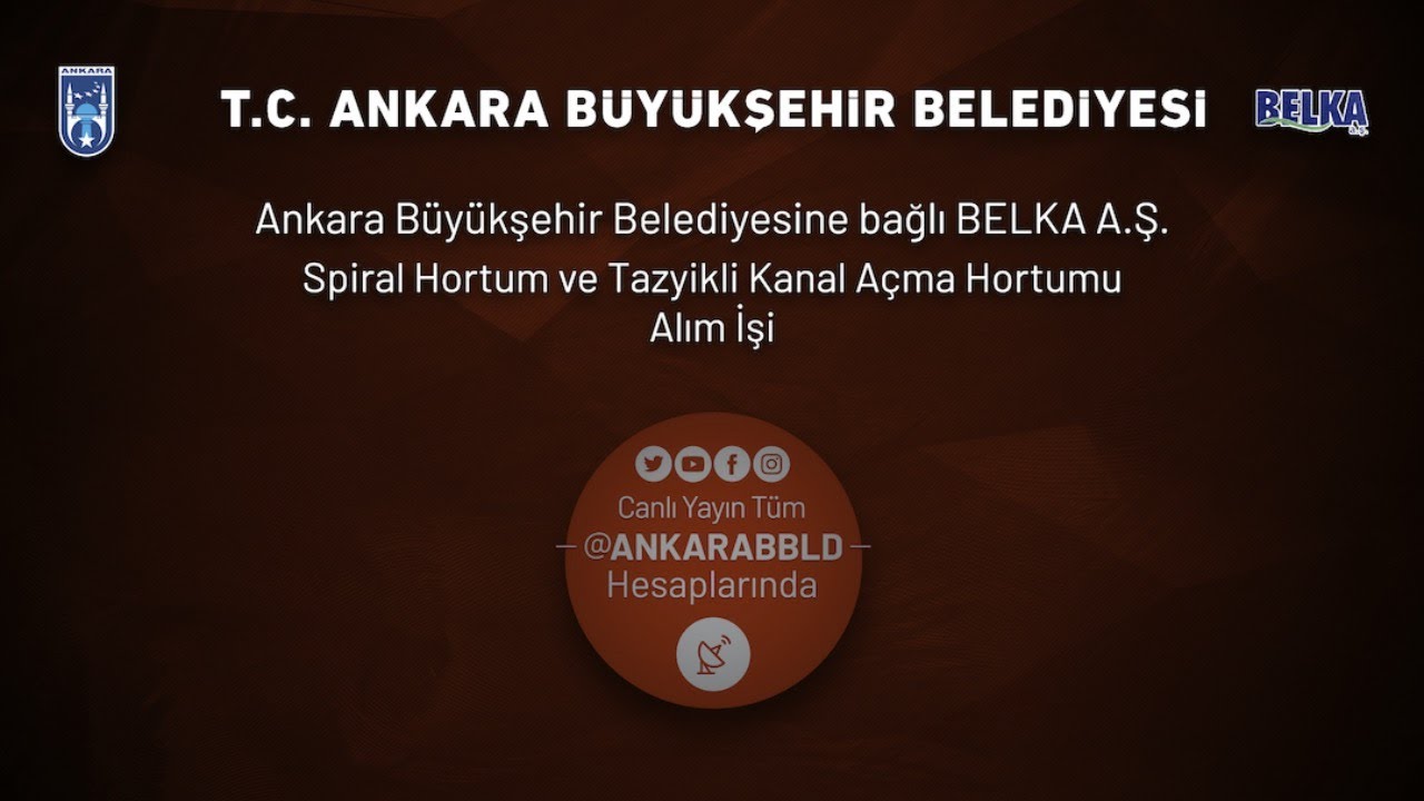 BELKA A.Ş. Spiral Hortum ve Tazyikli Kanal Açma Hortumu Mal Alım İşi