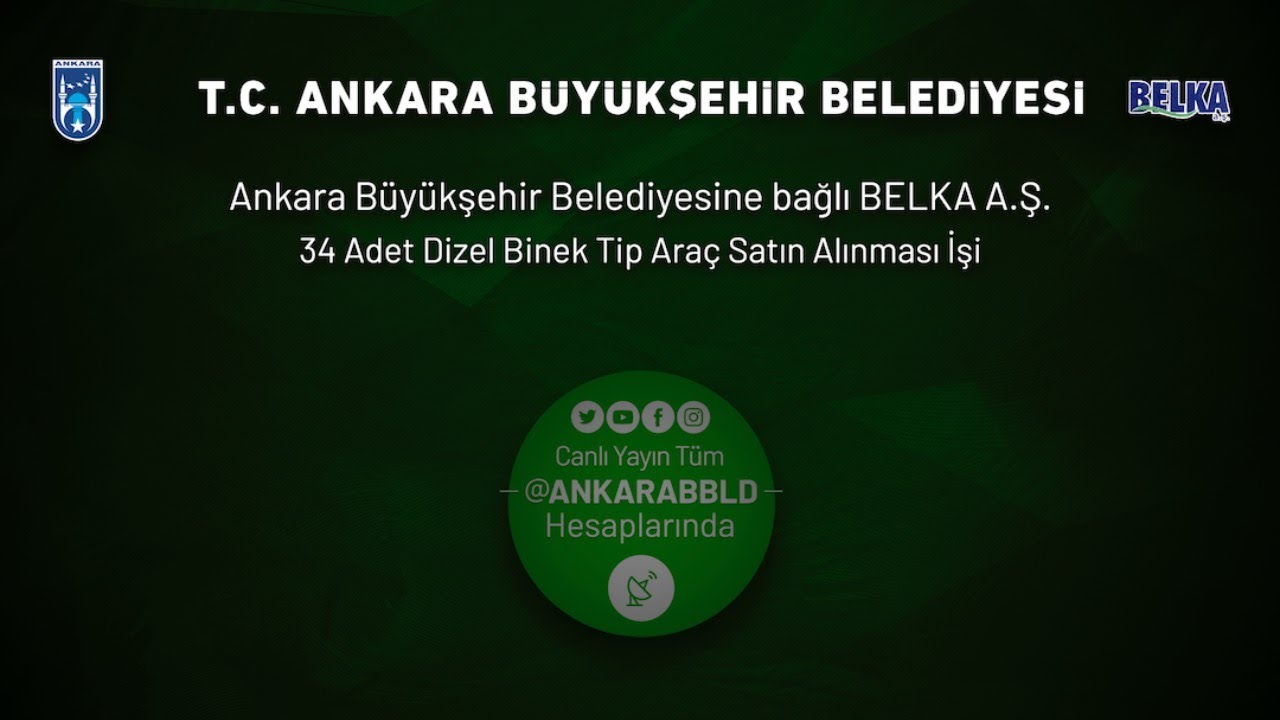 BELKA A.Ş. 34 Adet Dizel Binek Tip Araç Satın Alınması İşi