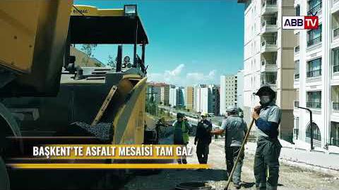 BAŞKENT&#39;TE ASFALT MESAİSİ TAM GAZ