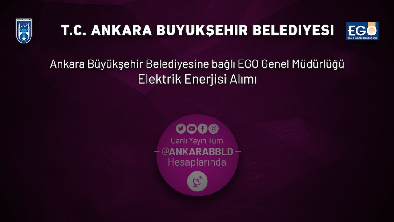 Ego Genel Müdürlüğü Elektrik Enerjisi Alım işi