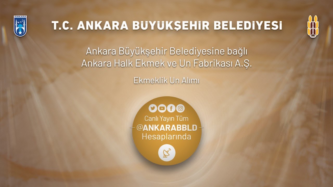 Ankara Halk Ekmek ve Un Fabrikası A.Ş. Ekmeklik Un Alımı