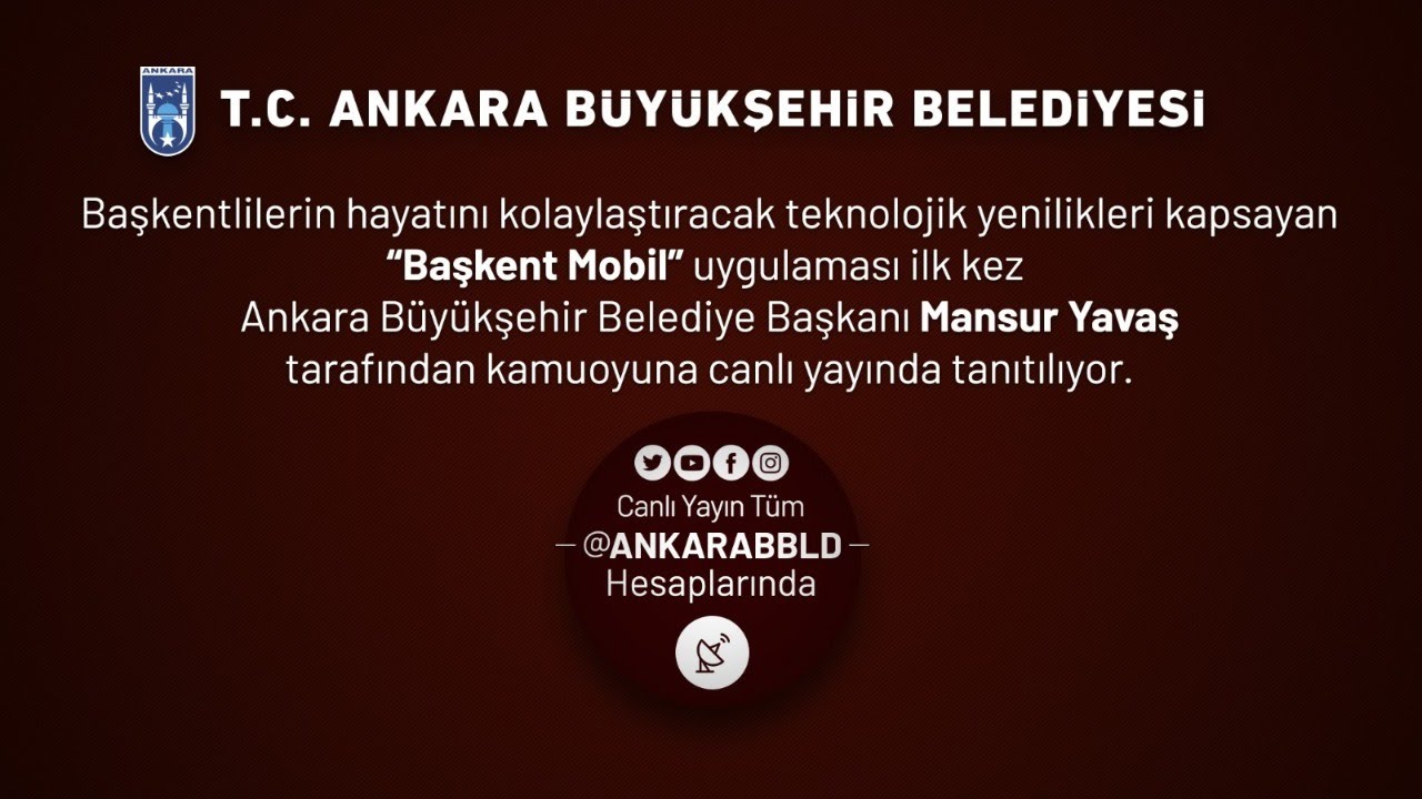 Ankara’nın dönüşümü başladı. Başkanımız Sn. Mansur Yavaş Başkent Mobil uygulamasını anlatıyor.