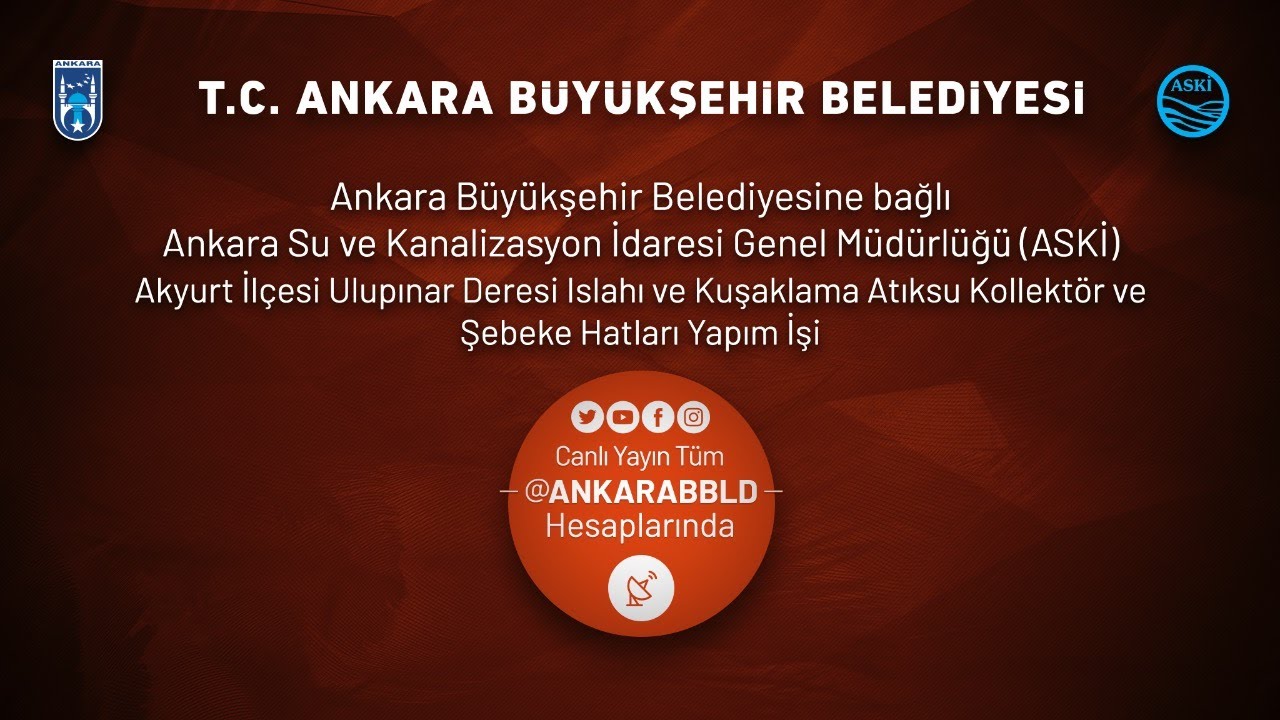 Akyurt,Ulupınar Deresi̇ Islahı, Kuşaklama Atıksu Kollektör ve Şebeke Hatları Yapım İşi̇