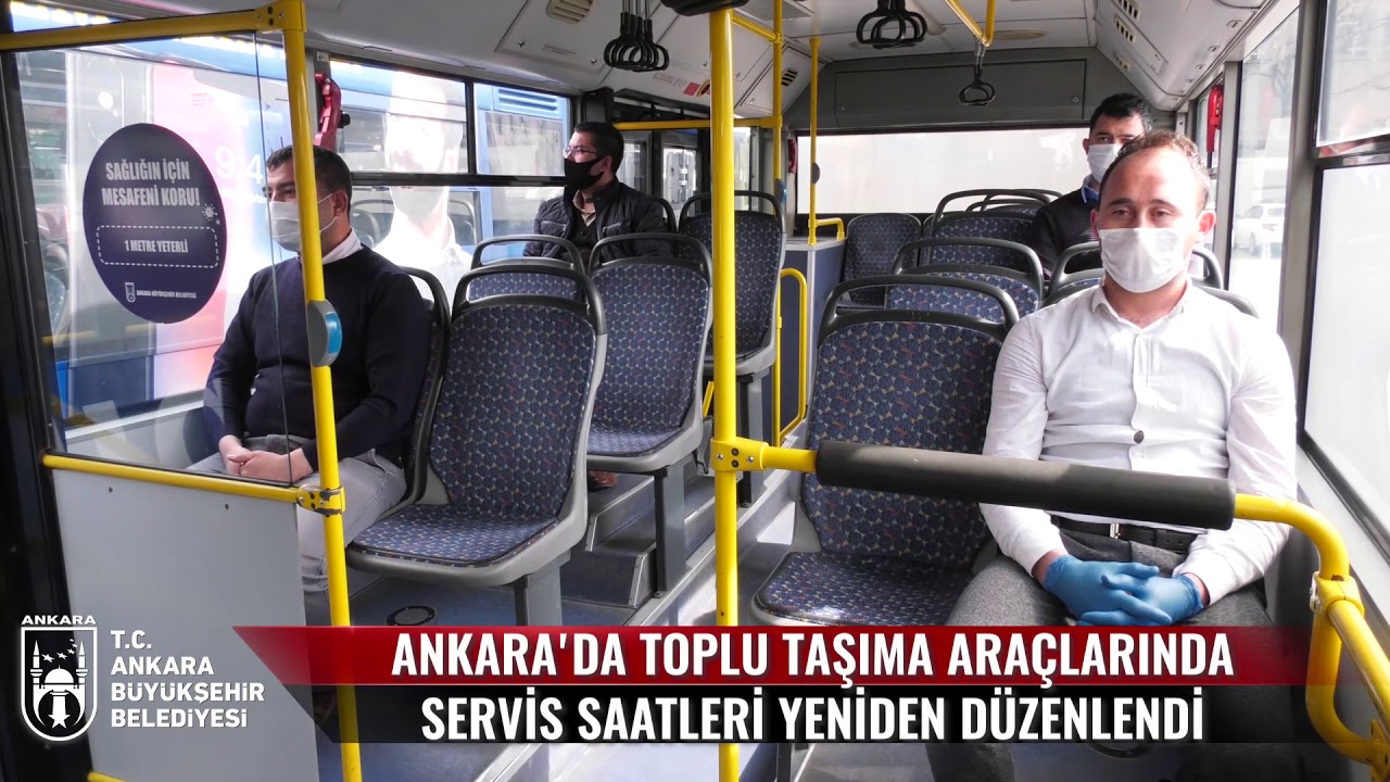 BAŞKENT&#39;TE TOPLU TAŞIMA ARAÇLARINDA DEZENFEKTAN BULUNDURMAK ZORUNLU