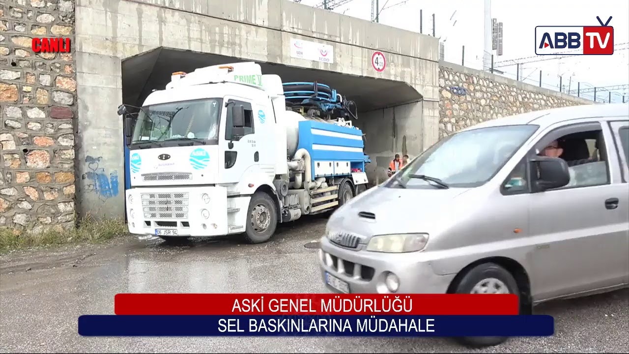 ASKİ GENEL MÜDÜRLÜĞÜ  SEL BASKINLARINA MÜDAHALE