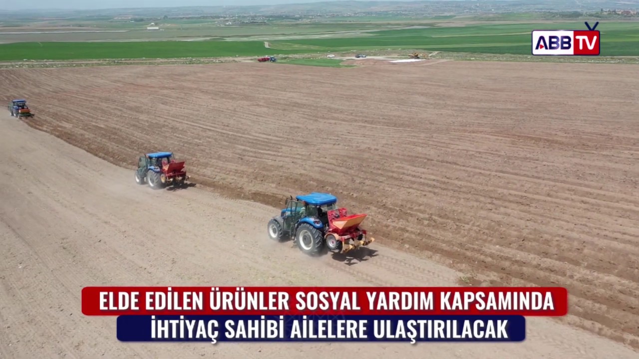 BÜYÜKŞEHİR&#39;E AİT TARIM ARAZİLERİNDE ÜRETİM BAŞLADI