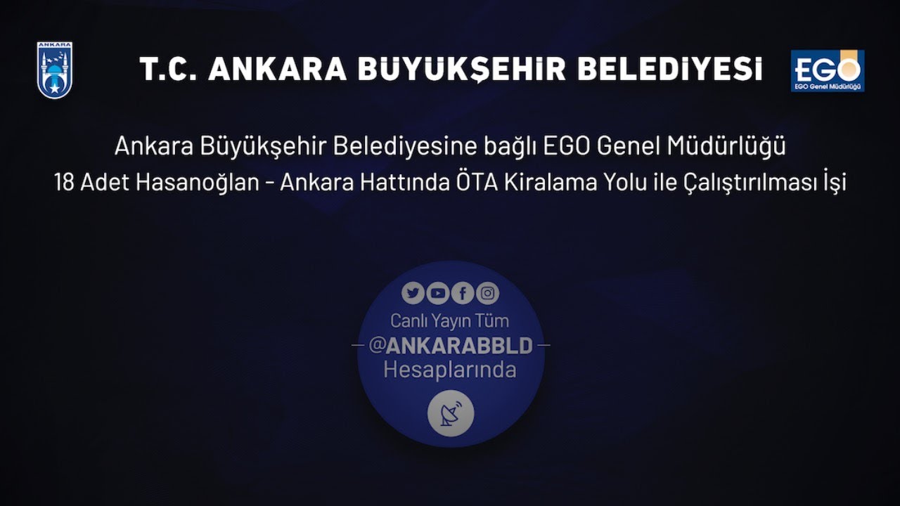 EGO Genel Müdürlüğü Hasanoğlan - Ankara Hattında ÖTA Kiralama İşi