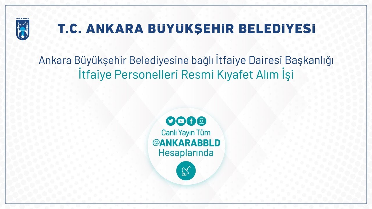 İtfaiye Dairesi Başkanlığı Resmi Kıyafet Alım İşi