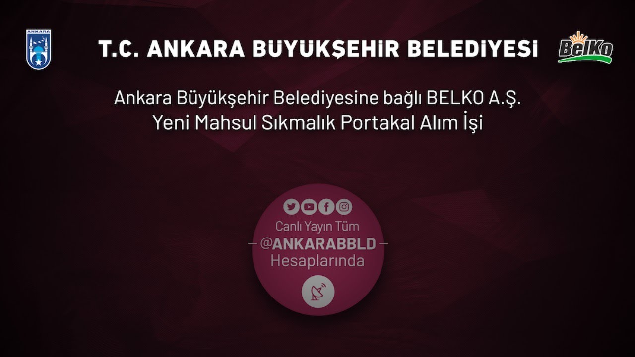 BELKO A.Ş. Yeni Mahsul Sıkmalık Portakal Alım İşi