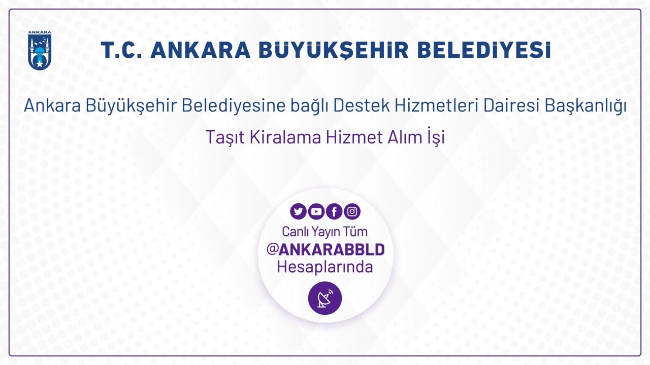 Destek Hizmetleri Dairesi Başkanlığı Taşıt Kiralama Hizmeti Alım İşi