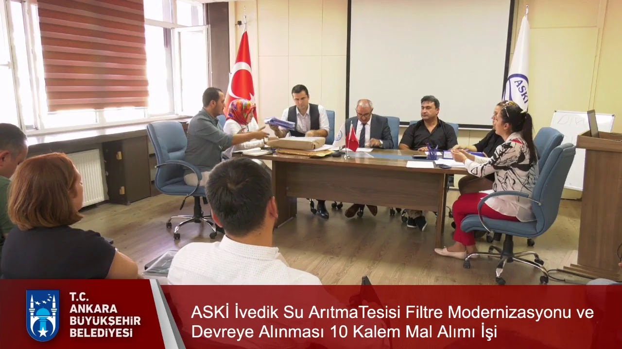 ASKİ Genel Müdürlüğü İvedik Su ArıtmaTesisi Filtre Modernizasyonu ve Devreye Alınması 10 Kalem Mal A