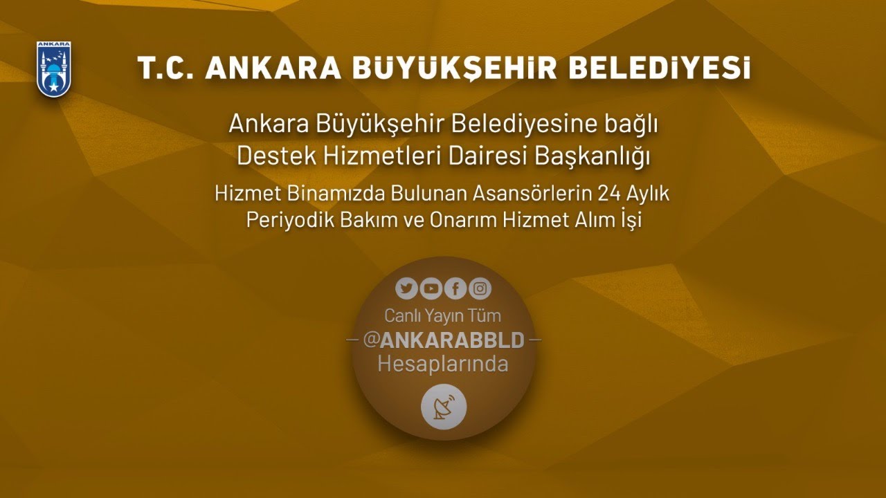 Hizmet Binamızda Bulunan Asansörlerin 24 Aylık Bakım ve Onarım Hizmeti Alımı İşi