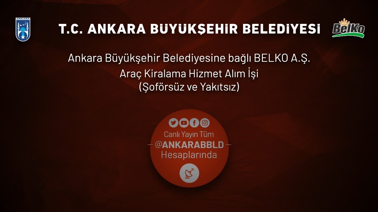 BelKo A.Ş. Araç Kiralama Hizmeti Alımı İhalesi İşi