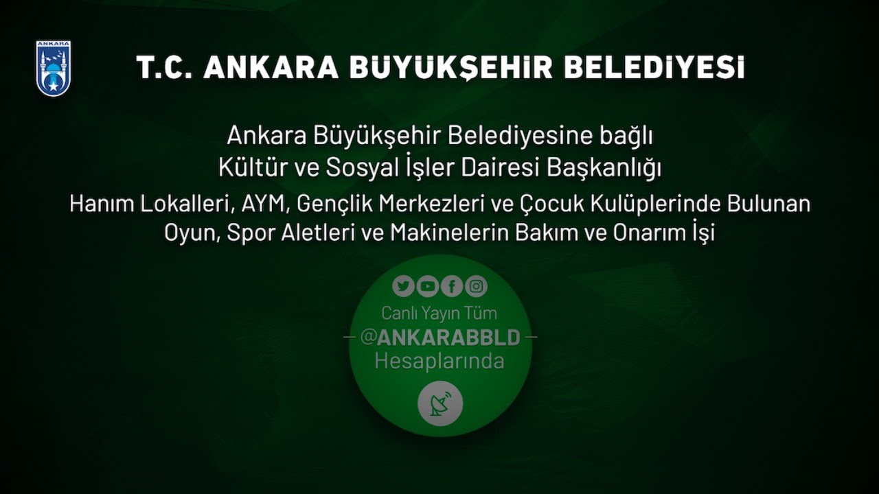 Sosyal Tesislerde Bulunan Spor Aletleri ve Makinelerin Bakım ve Onarım İşi