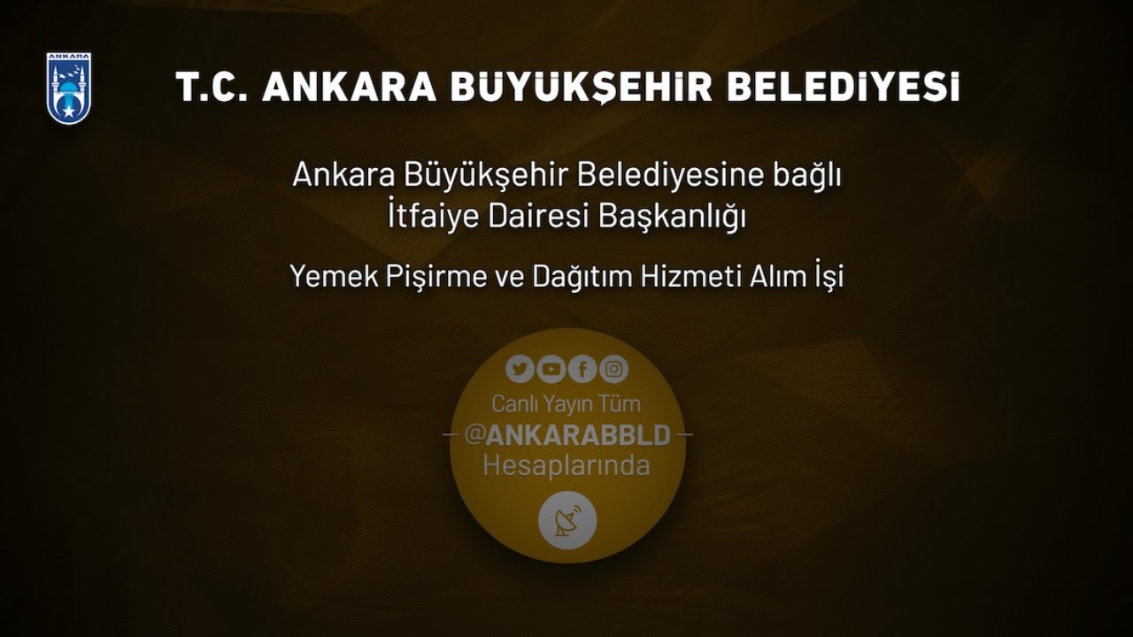 İtfaiye Dairesi Başkanlığı Yemek Pişirme ve Dağıtım Hizmeti Alım İşi