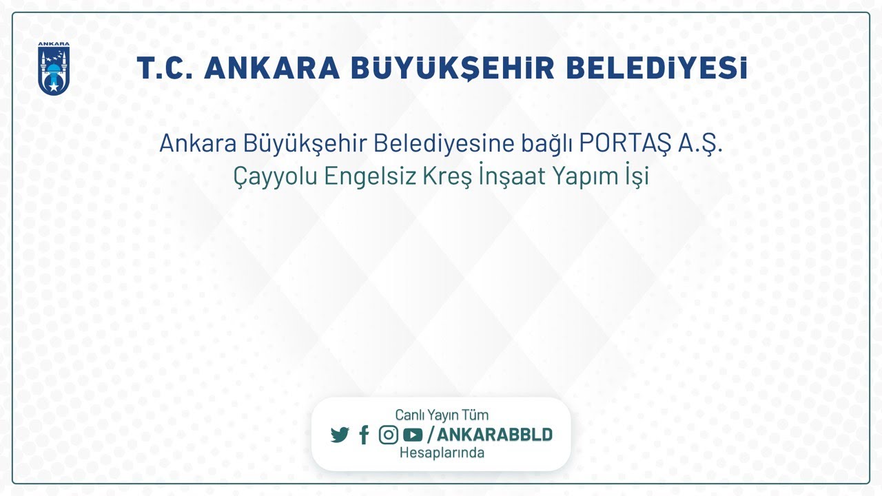 PORTAŞ A.Ş. Çayyolu Engelsiz Kreş İnşaat Yapım İşi