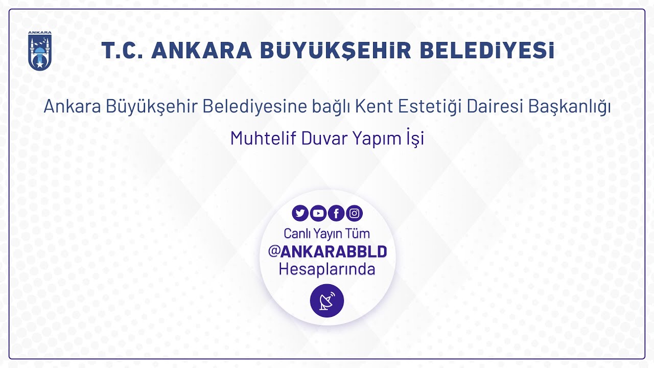 Kent Estetiği Dairesi Başkanlığı Muhtelif Duvar Yapım İşi