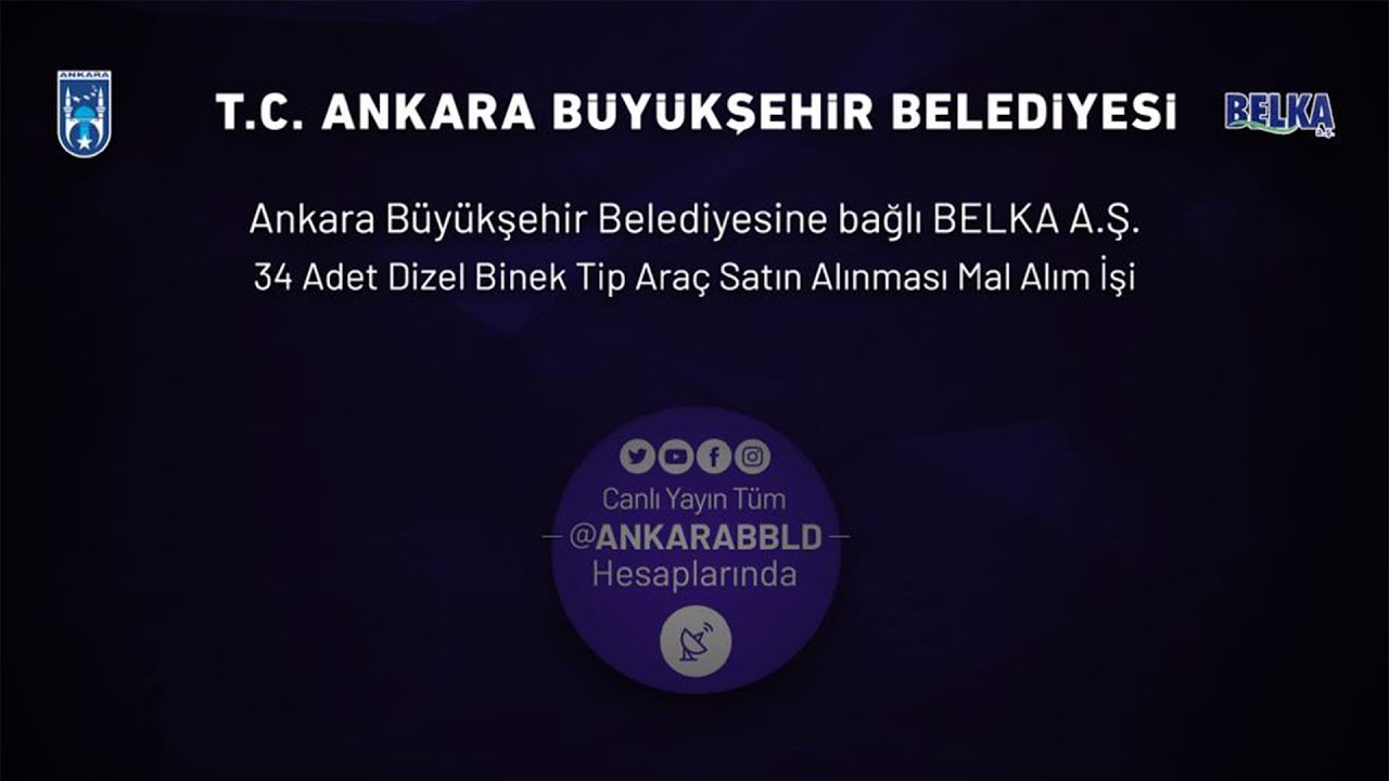 BELKA A.Ş. 34 Adet Dizel Binek Tip Araç Satın Alınması Mal Alım İşi