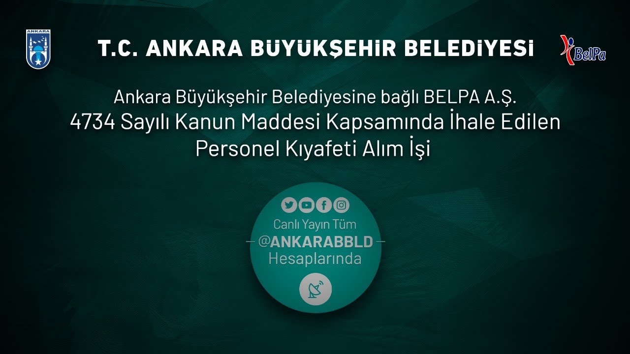 BELPA A.Ş. Personel Kıyafeti Alım İşi