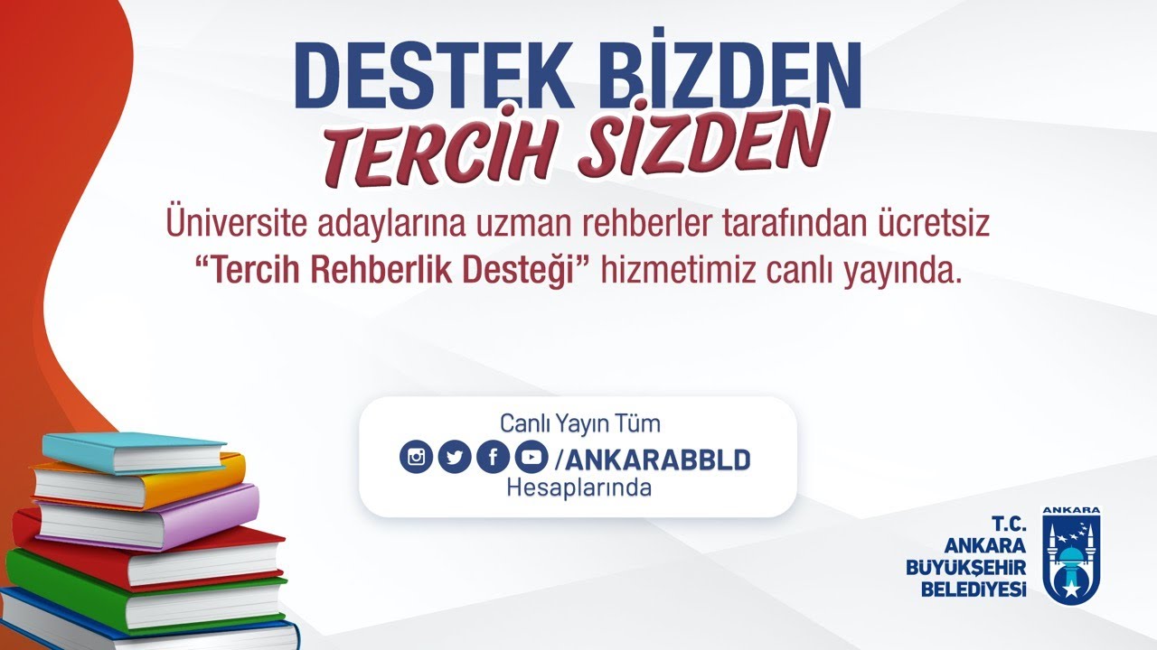 Ankara Büyükşehir Belediyesi Sosyal Hizmetler Dairesi Başkanlığı YKS Tercih Merkezi
