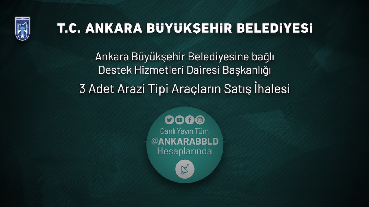 3 Adet Arazi Tipi Araçların Satış İhalesi