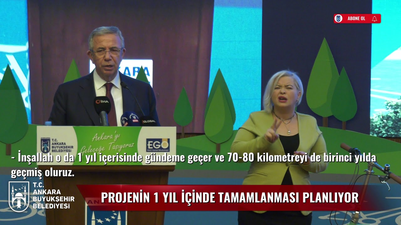 BAŞKANIMIZ MANSUR YAVAŞ BAŞKENTTE YAPILACAK “BİSİKLET YOLU PROJESİ”Nİ TANITTI