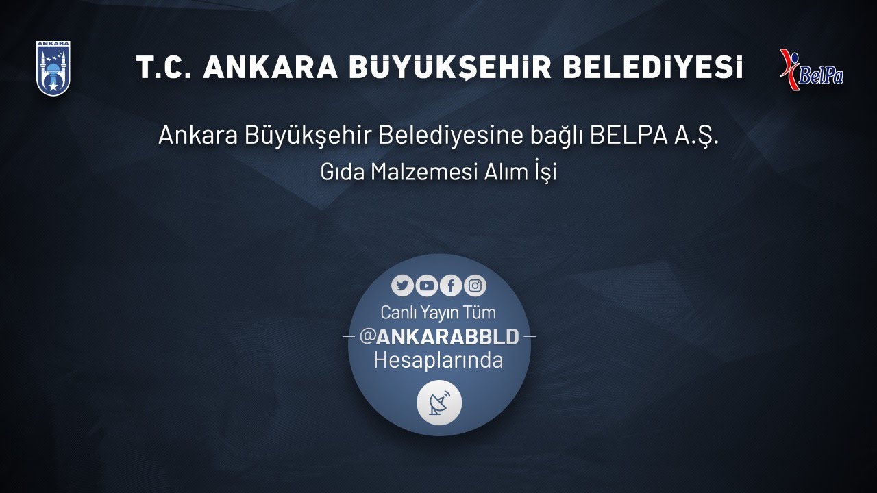 BELPA A.Ş.  Gıda Malzemesi Alımı İhalesi İşi