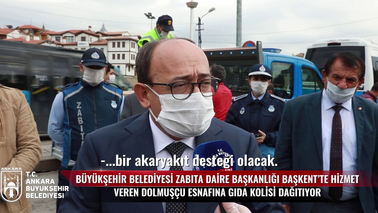 BAŞKAN YAVAŞ&#39;TAN DOLMUŞÇU ESNAFINA GIDA DESTEĞİ