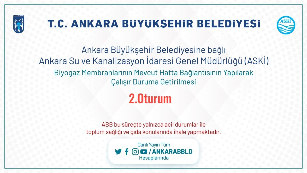 Ankara Su ve Kanalizasyon İdaresi Genel Müdürlüğü (ASKİ) Biyogaz Membranlarının Mevcut Hatta Bağlan
