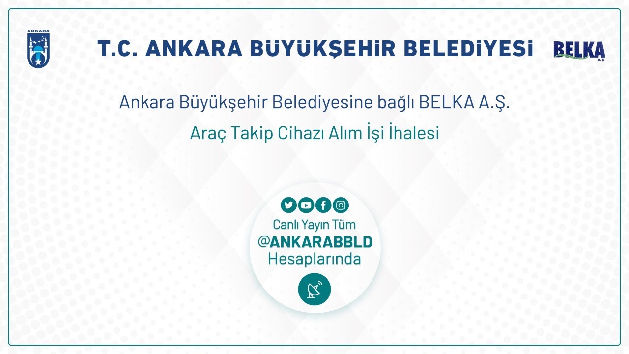 BELKA A.Ş. Araç Takip Cİhazları Alım İşi İhalesi