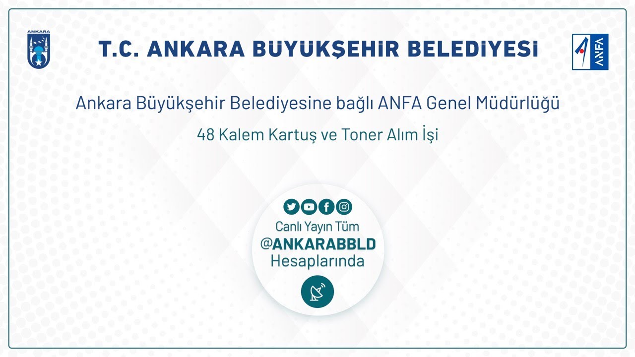 ANFA Genel Müdürlüğü 48 Kalem Kartuş ve Toner Alım İşi