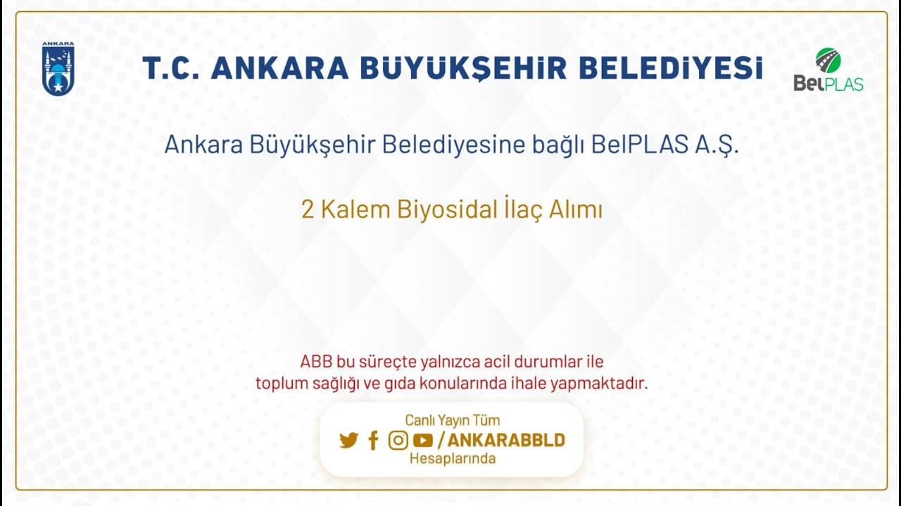 BELPLAS A.Ş. 2 KALEM BİYOSİDAL İLAÇ ALIMI