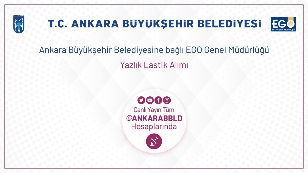EGO Genel Müdürlüğü Yazlık Lastik Alım İşi