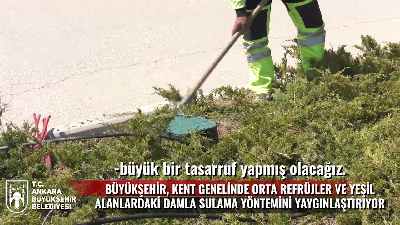 BAŞKENT&#39;TE ÇİÇEK VE BİTKİ SULAMADA TASARRUF DÖNEMİ