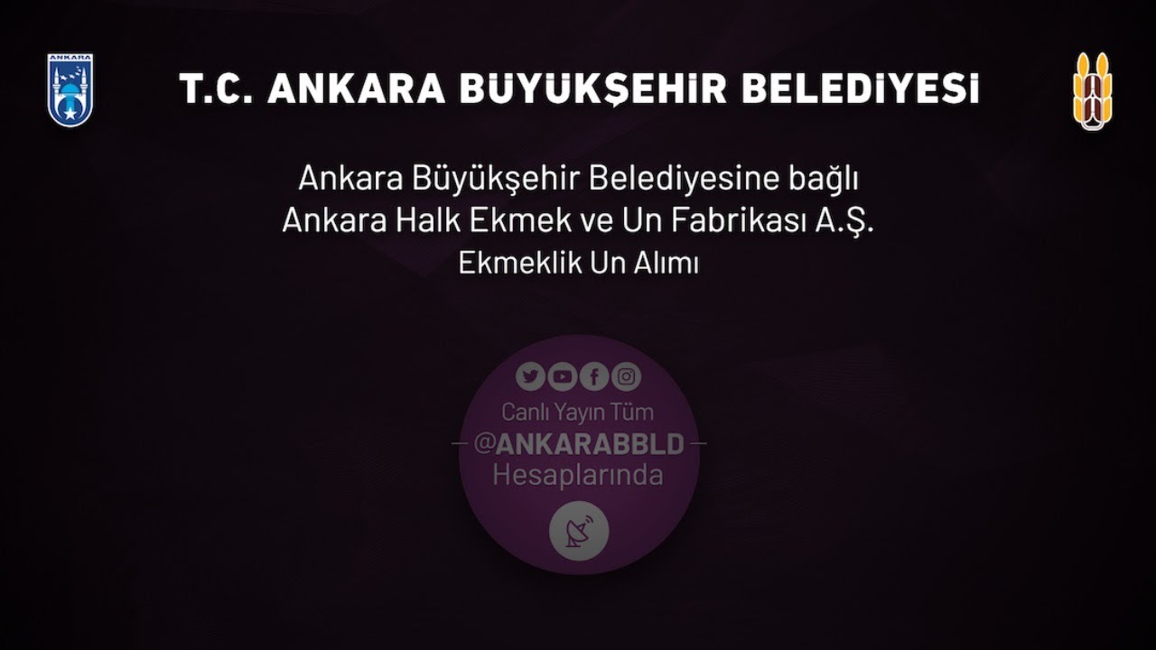 Ankara Halk Ekmek ve Un Fabrikası A.Ş. Ekmeklik Un Alımı