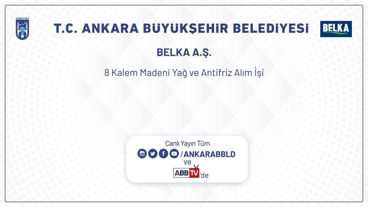 BELKA A.Ş. 8 Kalem Madeni Yağ ve Antifriz Alım İşi