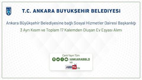 SOSYAL HİZMETLER DAİRESİ BAŞKANLIĞI 3 Ayrı Kısım ve Toplam 17 Kalemden Oluşan Ev Eşyası Alımı