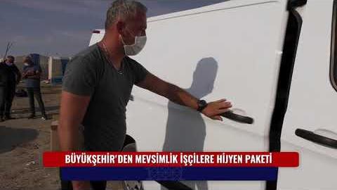 BÜYÜKŞEHİR'DEN MEVSİMLİK İŞÇİLERE HİJYEN PAKETİ "POLATLI"