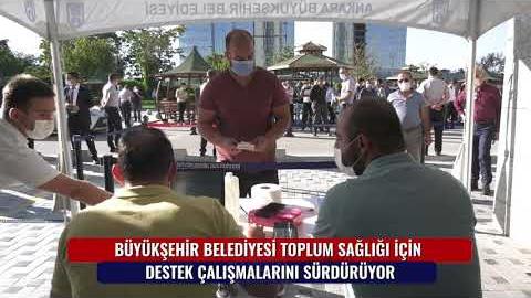 BÜYÜKŞEHİR BELEDİYESİ TOPLUM SAĞLIĞI İÇİN DESTEK ÇALIŞMALARINI SÜRDÜRÜYOR