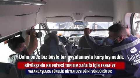 BÜYÜKŞEHİR BELEDİYESİ TOPLUM SAĞLIĞI İÇİN ESNAF VE VATANDAŞLARA HİJYEN DESTEĞİNİ  SÜRDÜRÜYOR