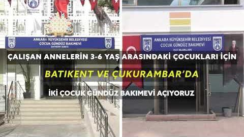 ÇALIŞAN ANNELERİN 3-6 YAŞ ARASI ÇOCUKLARI İÇİN İKİ ÇOCUK GÜNDÜZ BAKIMEVİ AÇIYORUZ