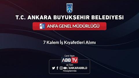 ANFA GENEL MÜDÜRLÜĞÜ 7 Kalem İş Kıyafeti Alımı