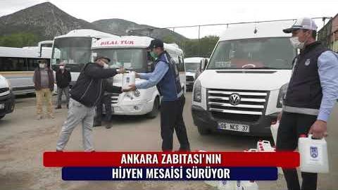 ANKARA ZABITASI'NIN HİJYEN MESAİSİ SÜRÜYOR