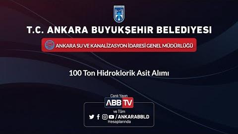 ASKİ Genel Müdürlüğü 100 Ton Hidroklorik Asit Alımı