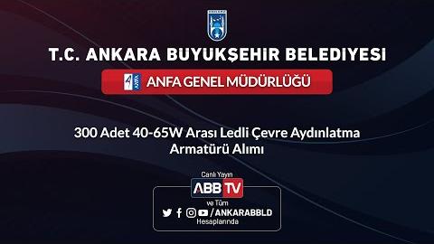 ANFA GENEL MÜDÜRLÜĞÜ - 300 Adet 40 - 65 W Arası Ledli Çevre Aydınlatma Armatürü Alımı