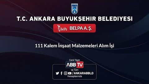 BELPA A.Ş. 111 Kalem İnşaat Malzemeleri Alım İşi