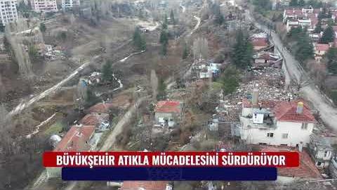 BÜYÜKŞEHİR’İN ŞİRİNDERE MEVKİİNDE ATIKLA MÜCADELESİ DEVAM EDİYOR