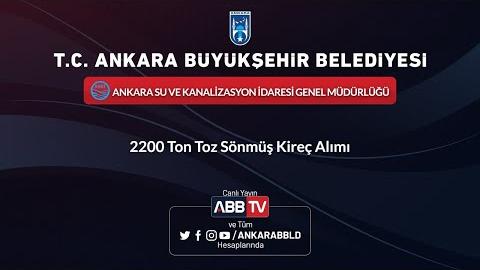 ASKİ GENEL MÜDÜRLÜĞÜ 2200 Ton Toz Sönmüş Kireç Alımı