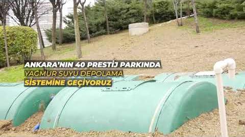 ANKARA'NIN 40 PRESTİJ PARKINDA YAĞMUR SUYU DEPOLAMA SİSTEMİNE GEÇİYORUZ